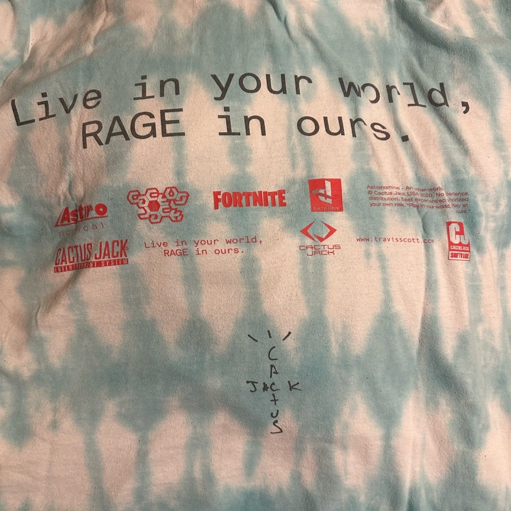 Travis Scott World Tye Dye Tee